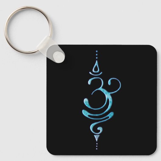 Turquoise Ademhalen Sleutelhanger (Voorkant)