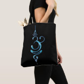 Turquoise Ademhalen Tote Bag (Dichtbij)