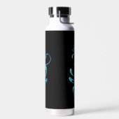 Turquoise Ademhalen Waterfles (Links)