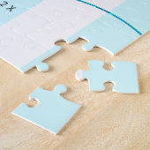 Turquoise Afstuderen K-12 Fotocollage Script Legpuzzel (Zijkant)