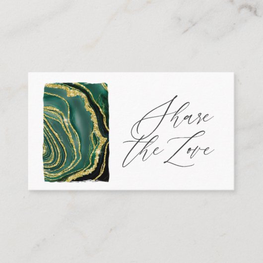 Turquoise Agate Aanbevelingskaartje (Voorkant)