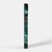 Turquoise Agate Geode Gouden Glitter Script Naam iPhone Hoesje (Rechterkant)