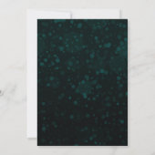 Turquoise Agate Kringels Kerst Diner Feest Kaart (Achterkant)