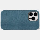 Turquoise Alligator Textuurprint Case-Mate iPhone Case (Achterkant (horizontaal))