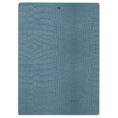 Turquoise Alligator Textuurprint Klembord (Achterkant)