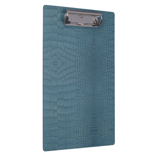 Turquoise Alligator Textuurprint Klembord (Rechts)
