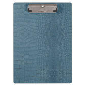 Turquoise Alligator Textuurprint Klembord (Voorkant)