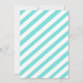 Turquoise Aloha Baby Shower, Hawaiaanse Luau Kaart (Achterkant)