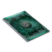  Turquoise Ancient Tome Medieval Magic Book Notitieboek (Rechterzijde)