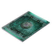  Turquoise Ancient Tome Medieval Magic Book Notitieboek (Linkerzijde)