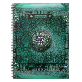  Turquoise Ancient Tome Medieval Magic Book Notitieboek