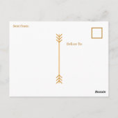 Turquoise and Gold Dragon | Keeping in Touch Briefkaart (Achterkant)