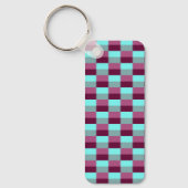 Turquoise and Purple Color Combination Sleutelhanger (Voorkant)