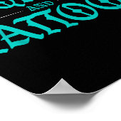 Turquoise And Tattoos  Poster (Hoek)