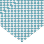 Turquoise and White Gingham Checkered Tafelkleed (Gekanteld)