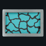 Turquoise Animal Print Belt Buckle Gift Gesp<br><div class="desc">Het ontwerp komt uit de oorspronkelijke kunst.</div>