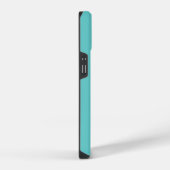 Turquoise ankermonogram iPhone hoesje (Rechterkant)