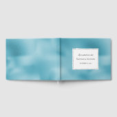 Turquoise Aqua Blue Silver Glitz Gastenboek (Volledig)