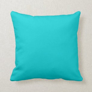 Turquoise Aqua Blue Solid Trend Color Background Kussen