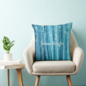 Turquoise Aqua Glam Glitter Kussen (Stoel)