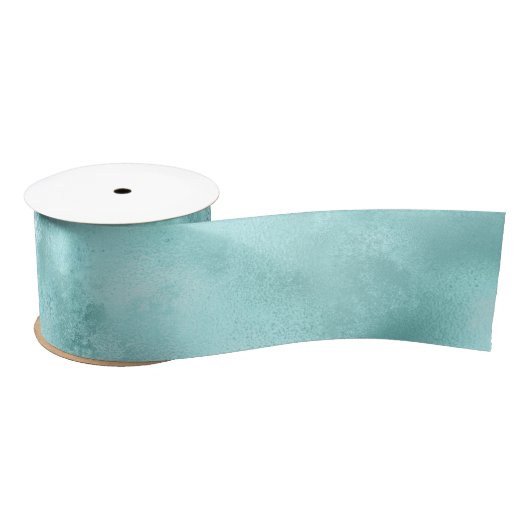 Turquoise Aqua Glam   Satijnen Lint (Spoel)