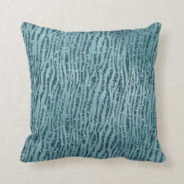 Turquoise Aqua Glitter Zebra Print       Kussen