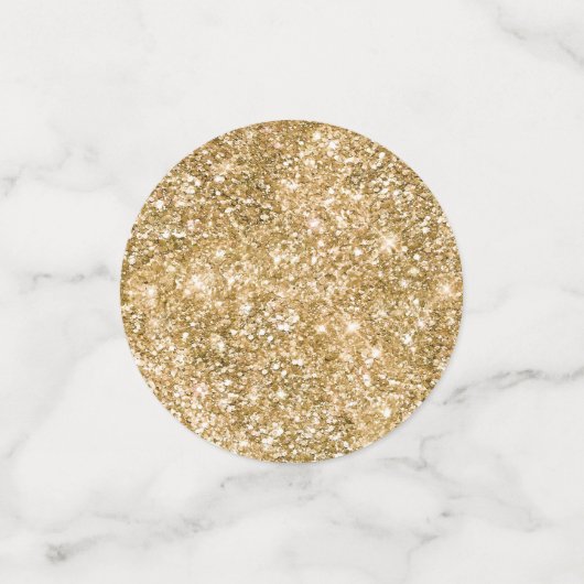 Turquoise Aqua Glitz Glitter Eenhoorn Confetti (Kleine voorkant)