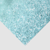 Turquoise Aqua Gold Glam Glitter Tissuepapier (Detail)