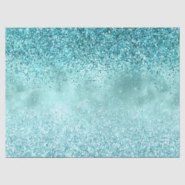 Turquoise Aqua Gold Glam Glitter Tissuepapier