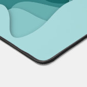 Turquoise Aqua Modern Abstract Kantoor Decor Bureaumat (Hoek)