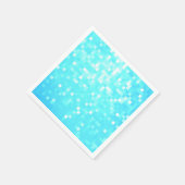 Turquoise Aqua Pixels Papieren servetten (Hoek)