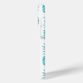 Turquoise Aqua tropische ananas Case-Mate iPhone Case (Achterkant / Links)