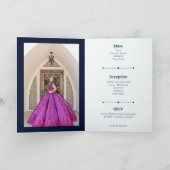 Turquoise Arabian Nights Waterverf Quinceañera (Binnen)