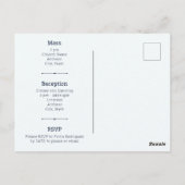 Turquoise Arabian Nights Waterverf Quinceañera Briefkaart (Achterkant)