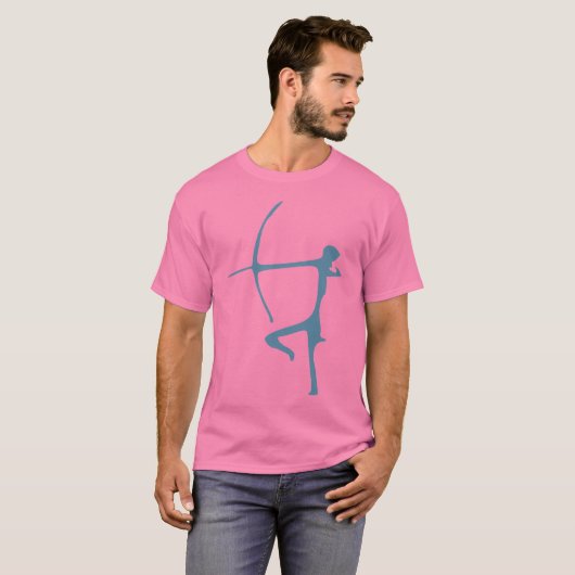 Turquoise Archer T-shirt (Voorkant volledig)