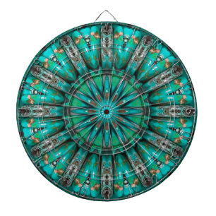 Turquoise Art 1 Dart Board Dartbord
