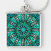 Turquoise Art 1 Sleutelhanger (Voorkant)