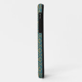 Turquoise art deco Case-Mate iPhone case (Achterkant/links)