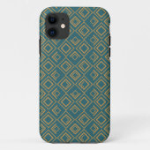 Turquoise art deco Case-Mate iPhone case (Achterkant)