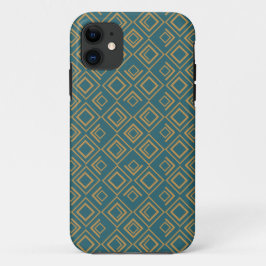 Turquoise art deco Case-Mate iPhone case