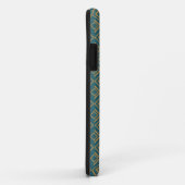 Turquoise art deco Case-Mate iPhone case (Achterkant/rechts)