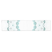 Turquoise Art Deco Design Korte Tafelloper (Horizontaal)