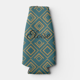 Turquoise art deco flesjeskoeler