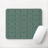Turquoise art deco muismat (Met muis)