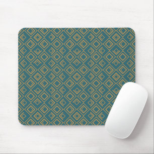 Turquoise art deco muismat