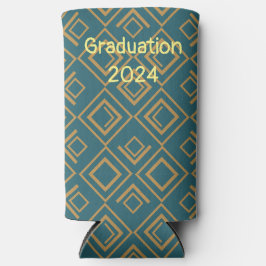 Turquoise art deco seltzer blikjeskoeler