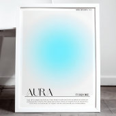 Turquoise Aura Poster Print