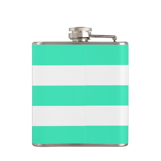 Turquoise Awning Stripes en Mrs Text Heupfles (Achterkant)