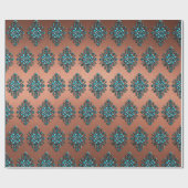 Turquoise Aztec-symbool Cadeaupapier (Vlak)