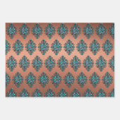 Turquoise Aztec-symbool Inpakpapier Vel (Voorkant)